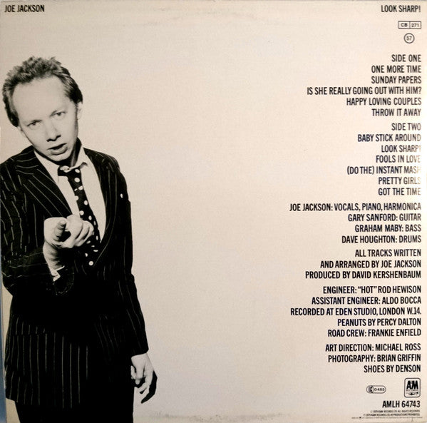 Joe Jackson : Look Sharp! (LP,Album,Reissue,Stereo)