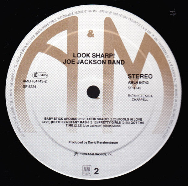 Joe Jackson : Look Sharp! (LP,Album,Reissue,Stereo)