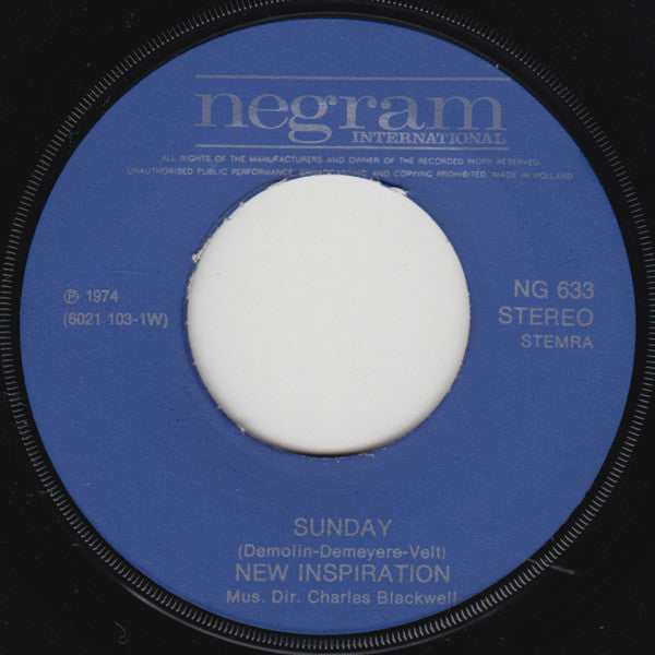 New Inspiration : Sunday (7",45 RPM,Single)