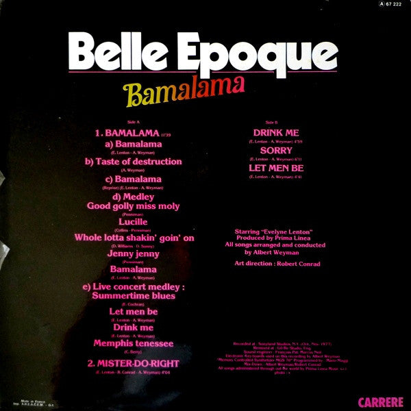 Belle Epoque : Bamalama (LP,Album)