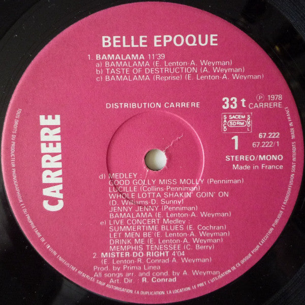 Belle Epoque : Bamalama (LP,Album)