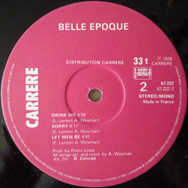 Belle Epoque : Bamalama (LP,Album)