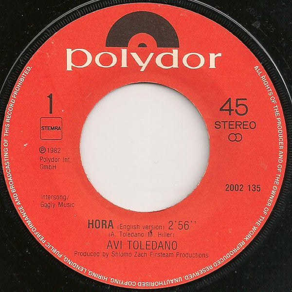 Avi Toledano : Hora (7", Single)