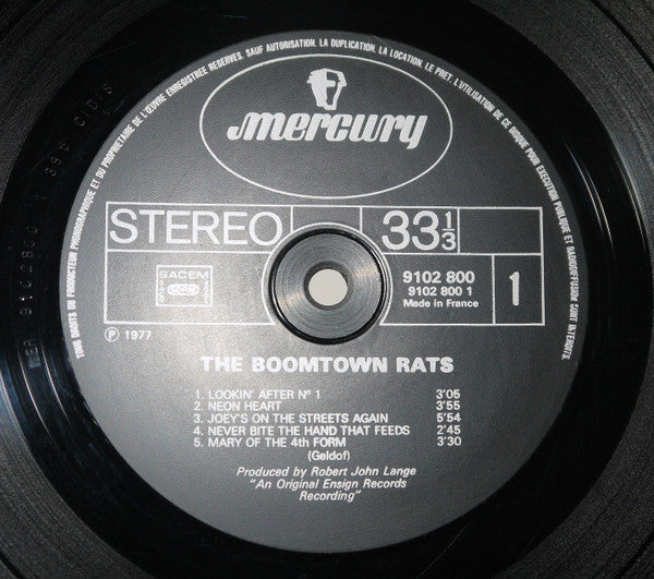 Boomtown Rats, The : The Boomtown Rats (LP,Album,Stereo)