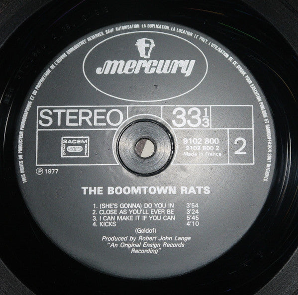 Boomtown Rats, The : The Boomtown Rats (LP,Album,Stereo)