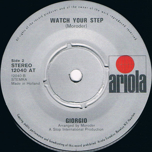 Giorgio Moroder : Son Of My Father (7",45 RPM)