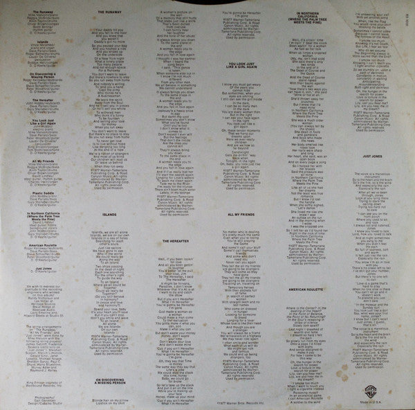 Danny O'Keefe : American Roulette (LP,Album)