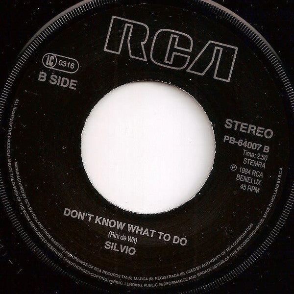 Silvio (3) : I'm Your Son South America (7",45 RPM,Single,Reissue)