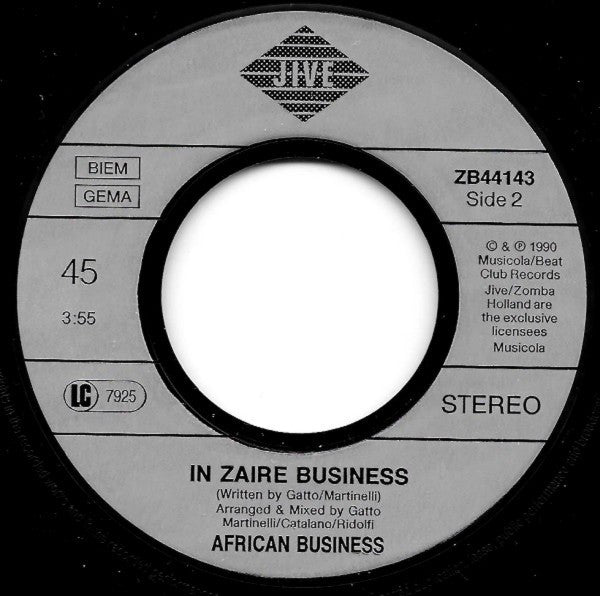 African Business : In Zaire Business (7",45 RPM,Single)