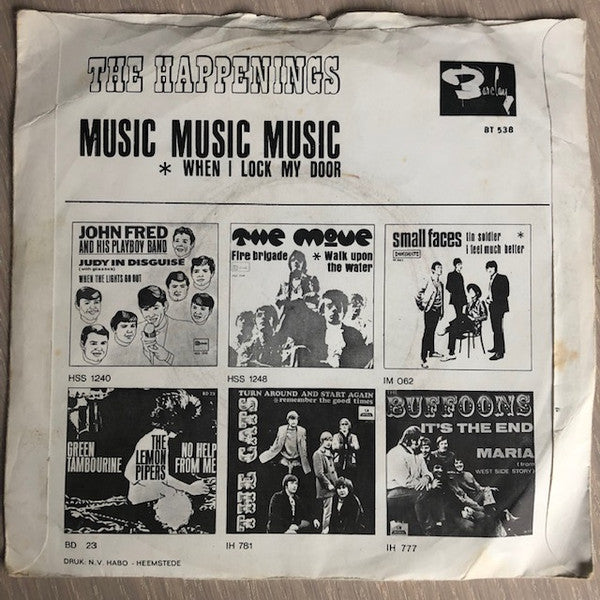 Happenings, The : Music Music Music (7",45 RPM,Single)