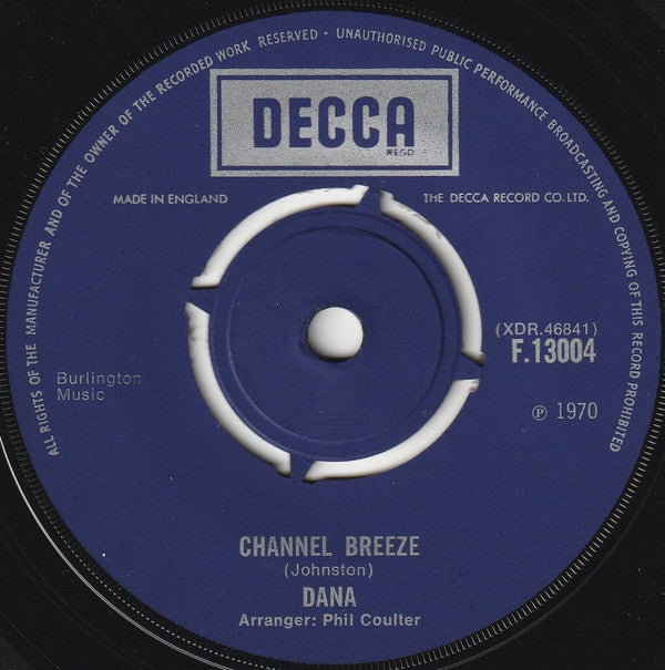 Dana (9) : All Kinds Of Everything / Channel Breeze (7",45 RPM)
