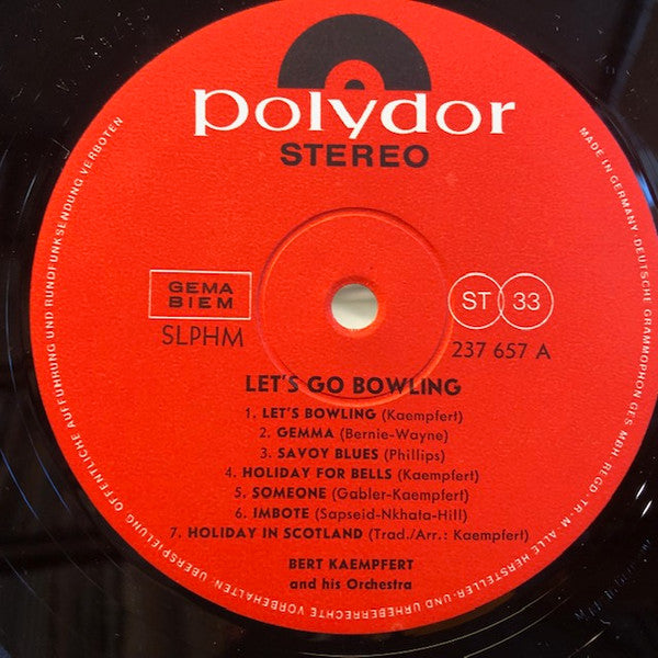 Bert Kaempfert & His Orchestra : Let's Go Bowling (LP,Album)