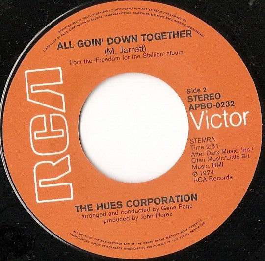 Hues Corporation, The : Rock The Boat (7",45 RPM,Single)