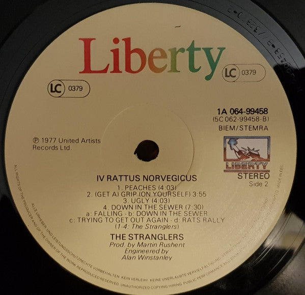 Stranglers, The : IV Rattus Norvegicus (LP,Album,Reissue,Repress)