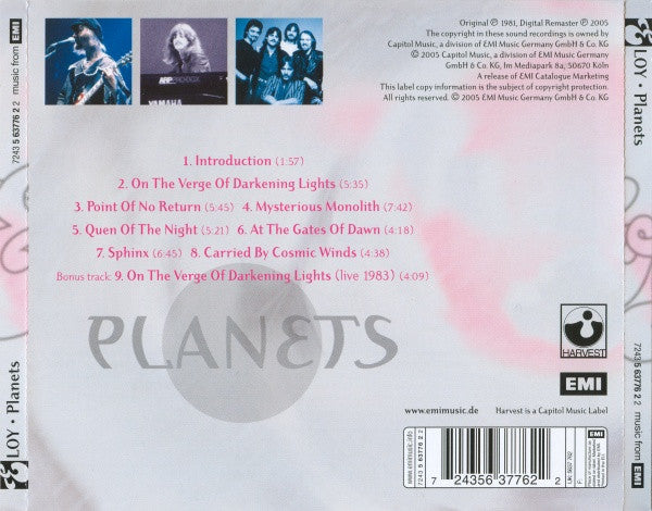 Eloy : Planets (Album,Reissue,Remastered,Repress)