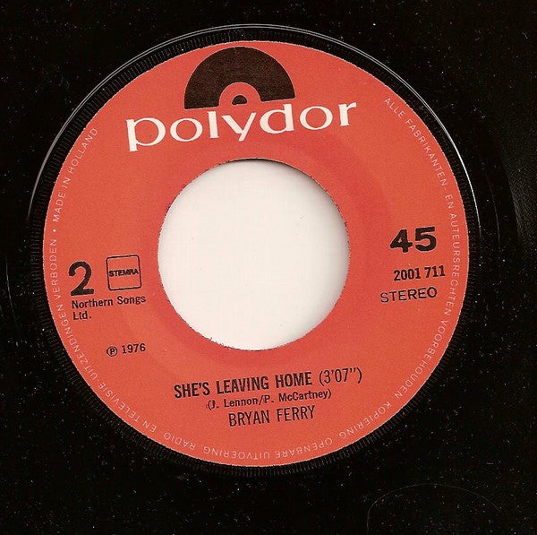 Bryan Ferry : Tokyo Joe (7",Single,45 RPM)