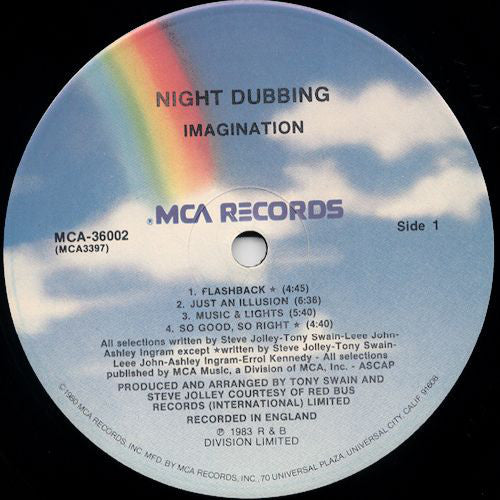 Imagination : Night Dubbing (LP, Album, Pin)
