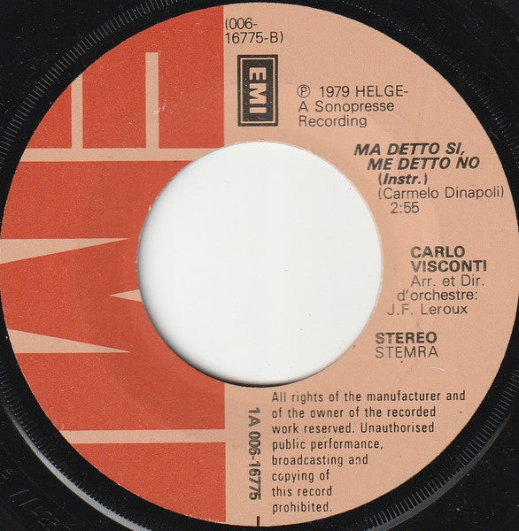 Carlo Visconti : Ma Detto Si Ma Detto No (7",45 RPM,Single)