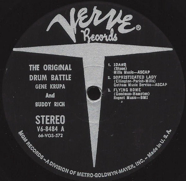 Gene Krupa & Buddy Rich : The Original Drum Battle! (LP,Album,Stereo,Reissue)