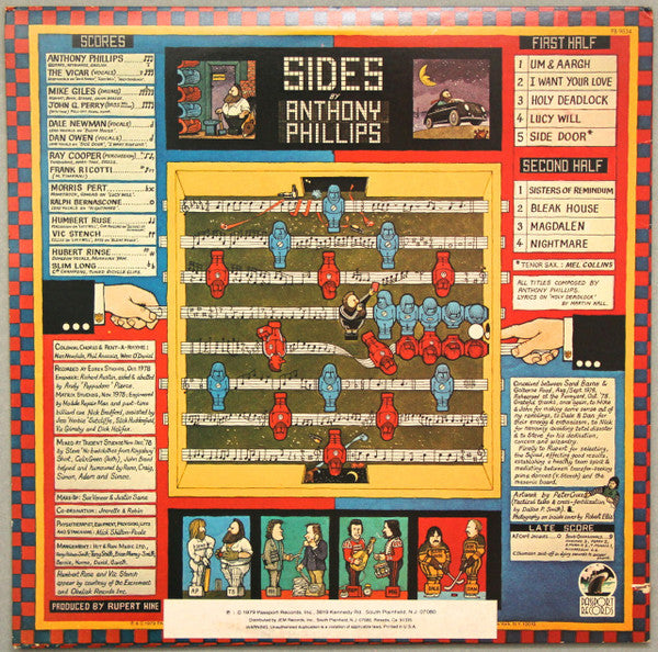 Anthony Phillips : Sides (LP,Album)