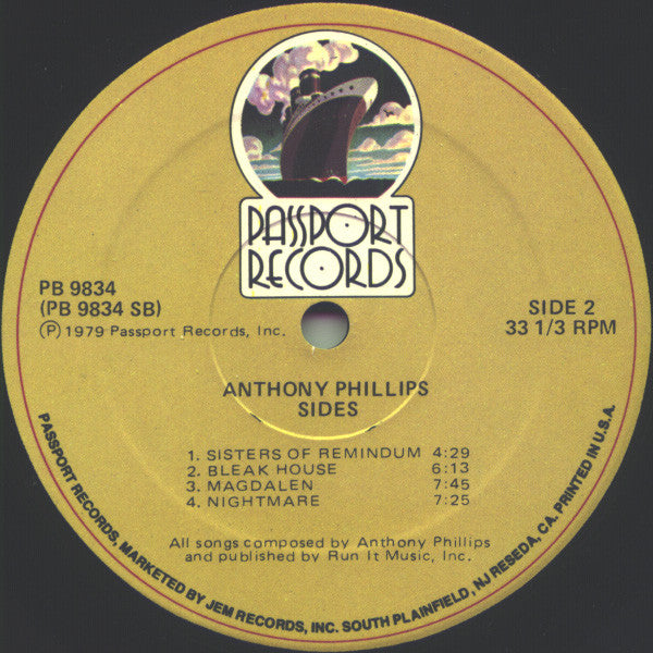Anthony Phillips : Sides (LP,Album)