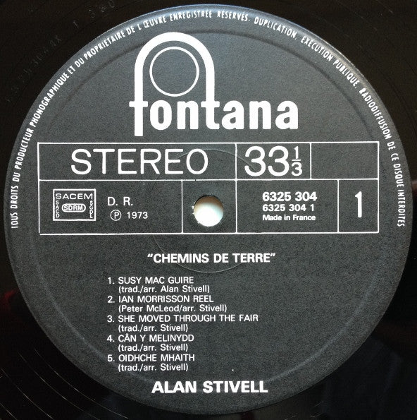 Alan Stivell : Chemins De Terre (LP,Album,Stereo)