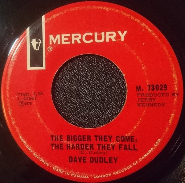 Dave Dudley : The Pool Shark / The Bigger They Come The Harder They Fall (7", Single)