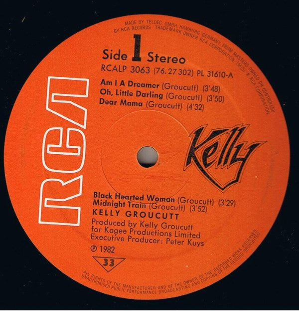 Kelly Groucutt : Kelly (LP,Album)
