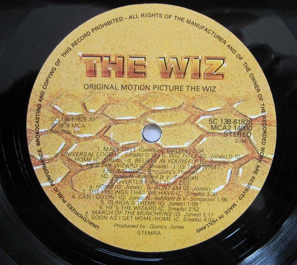 Various : Original Motion Picture Soundtrack - The Wiz (LP)