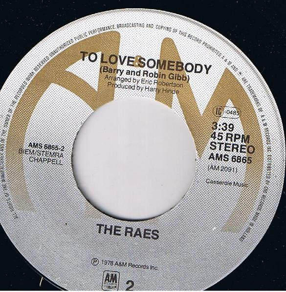 Raes, The : A Little Lovin' (Keeps The Doctor Away) / To Love Somebody (7",45 RPM,Single)