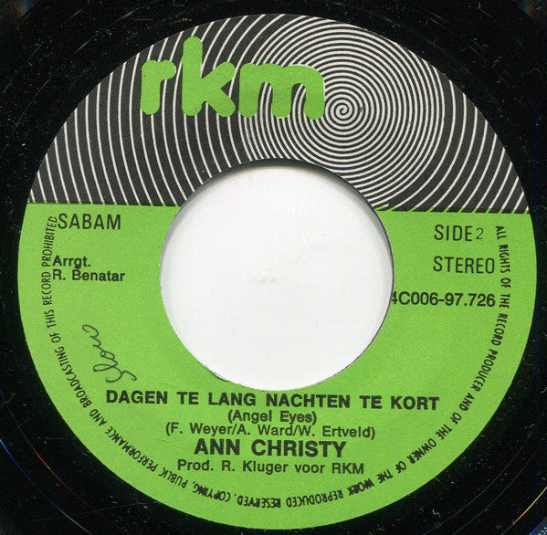 Ann Christy : Zoveel Mooier (7",Single,Stereo)