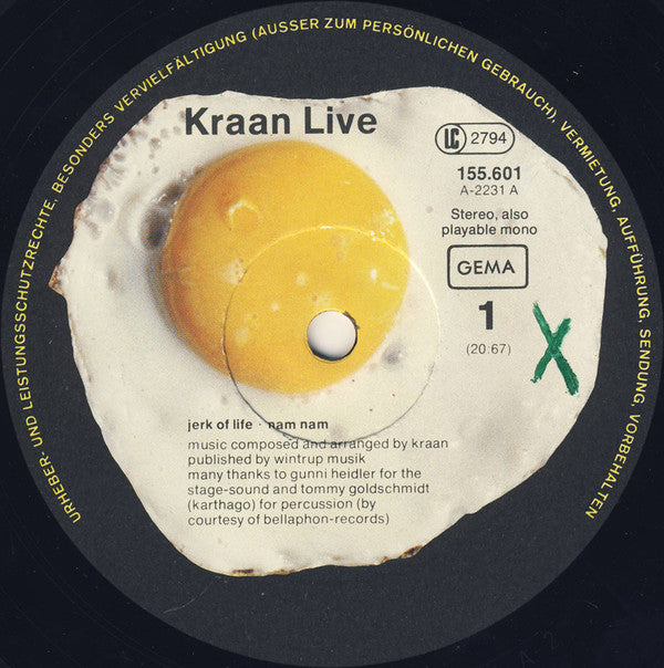 Kraan : Live (2xLP, Album, RP)