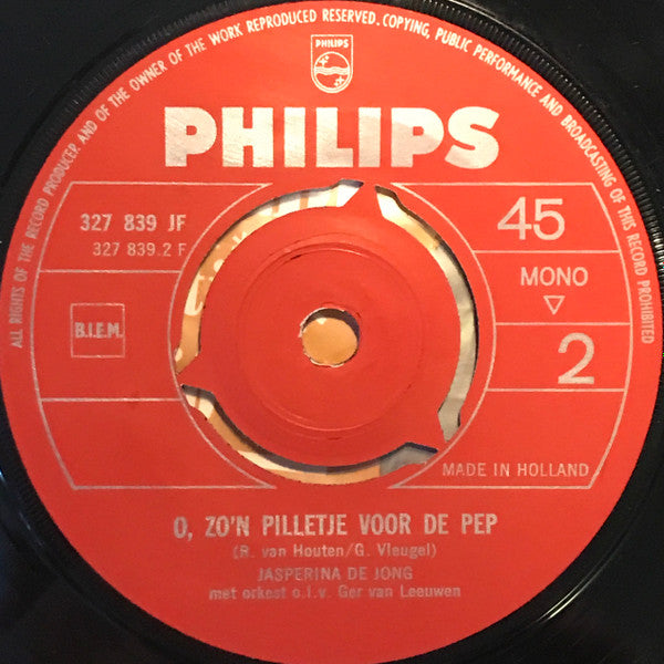 Jasperina de Jong : Vivat Vivaldi (7",Single,45 RPM,Mono)