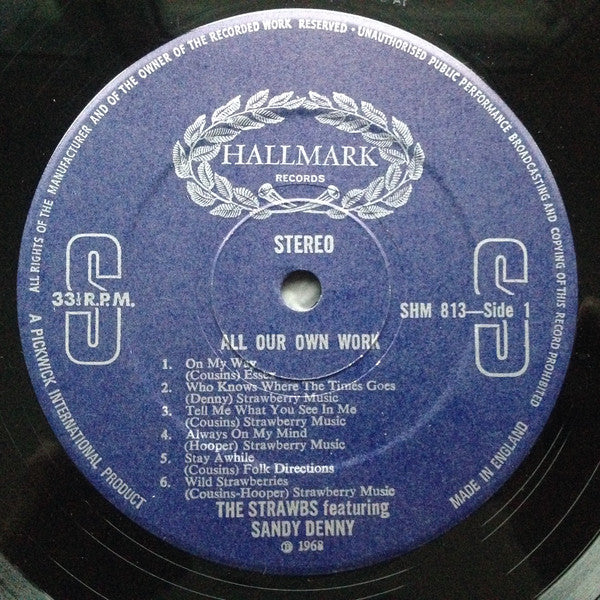 Sandy Denny And Strawbs : All Our Own Work (LP,Album)