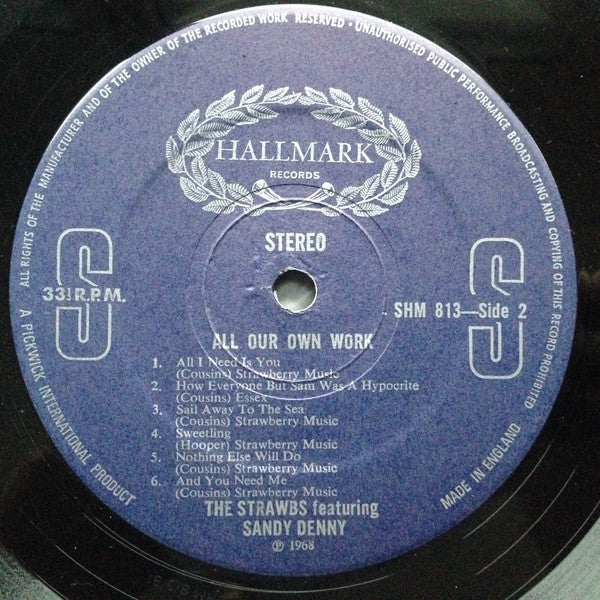 Sandy Denny And Strawbs : All Our Own Work (LP,Album)
