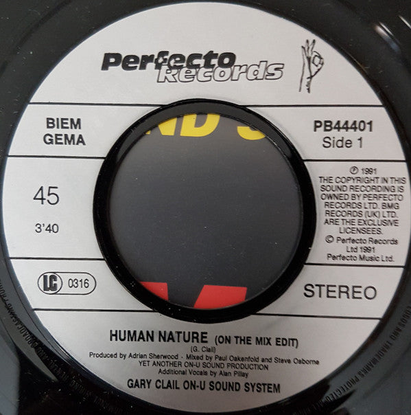 Gary Clail & On-U Sound System : Human Nature (7",45 RPM,Single)