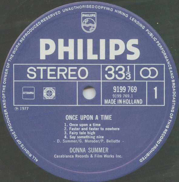 Donna Summer : Once Upon A Time... (LP,Album)