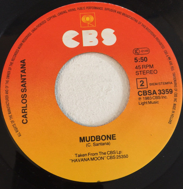 Carlos Santana : They All Went To Mexico (7",45 RPM,Single)