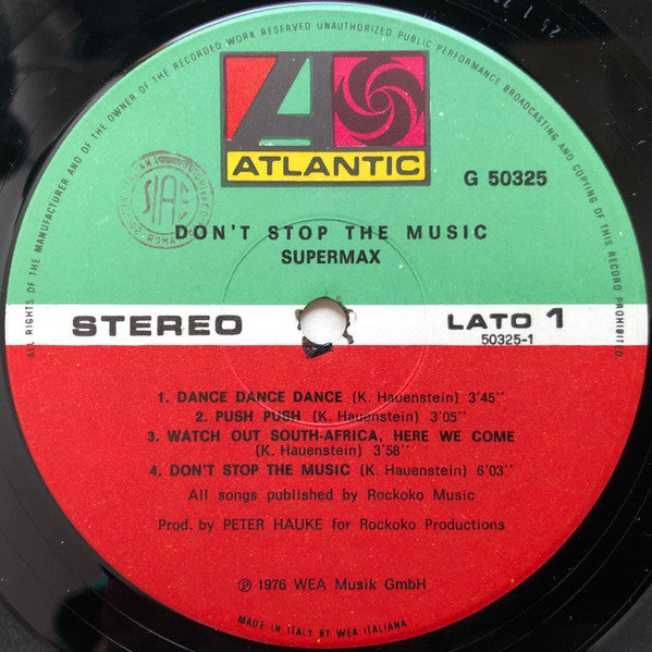 Supermax : Don't Stop The Music (LP, Album)