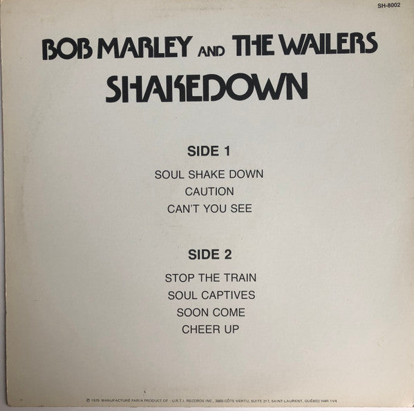 Bob Marley & The Wailers : Shakedown (LP,Album)