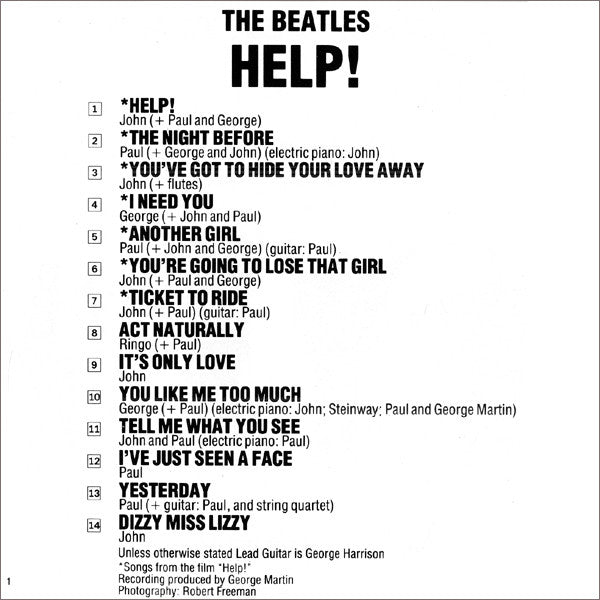 Beatles, The : Help! (Album,Stereo,Reissue)