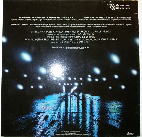 Tangerine Dream : Thief (LP,Album,Reissue,Stereo)