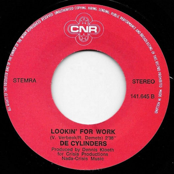 De Cylinders : I Wanna Get Married (7",Single,45 RPM)