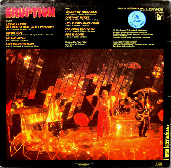 Eruption (4) : One Way Ticket (LP,Album)