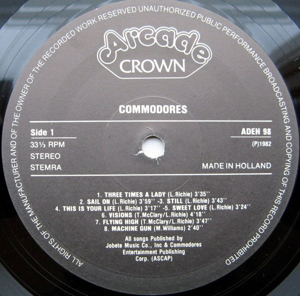 Commodores : The Best Of Commodores (LP,Compilation)