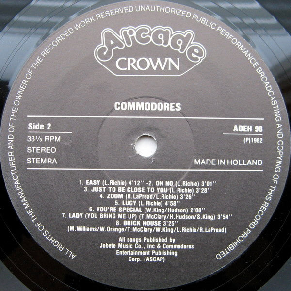 Commodores : The Best Of Commodores (LP,Compilation)