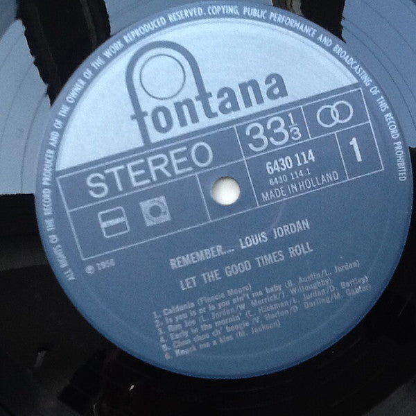 Louis Jordan : Remember... Louis Jordan (LP,Album,Reissue,Stereo)