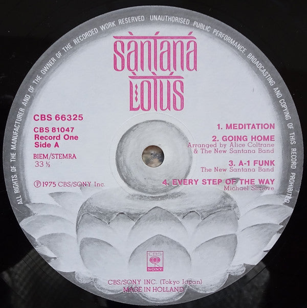 Santana : Lotus (LP,Album,Stereo)