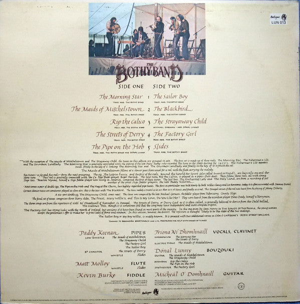 Bothy Band, The : Out Of The Wind Into The Sun (LP,Album)