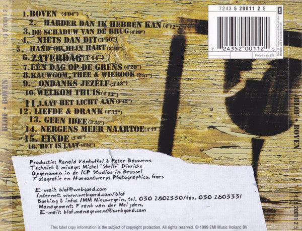 Bløf : Boven (Album,Repress)